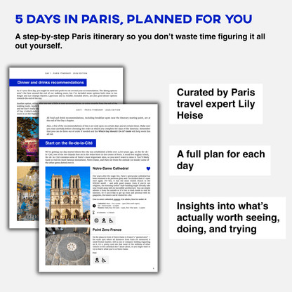 5-Day Paris Itinerary 2026